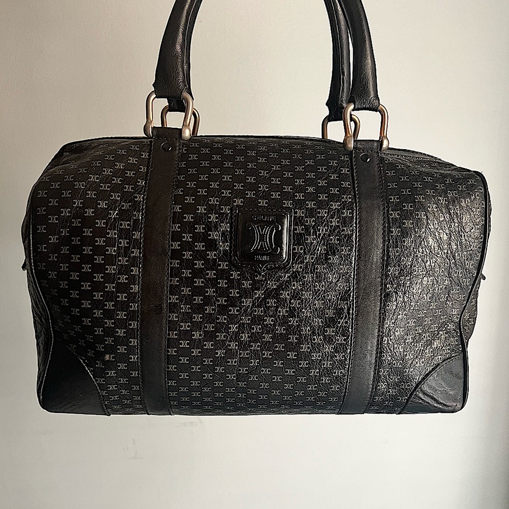 Vintage Triomphe Celine Boston Bag